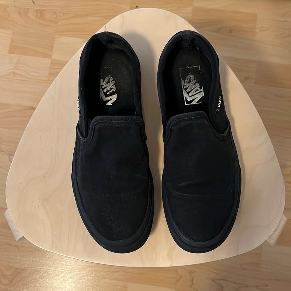 VANS SLIP-ON SHOES BLACK / BLACK